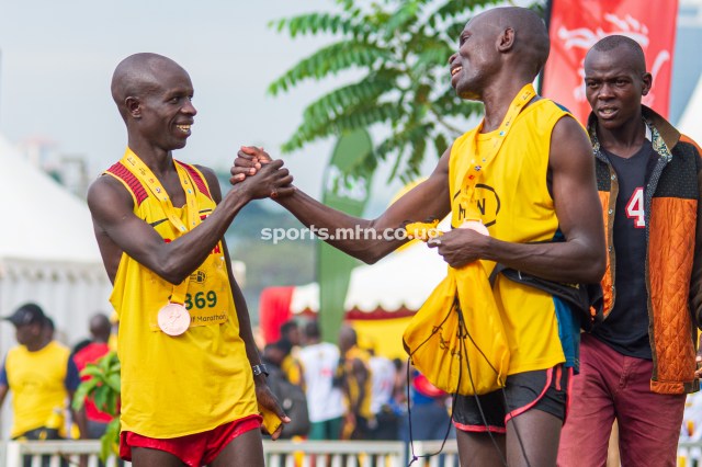 MTN Kampala Marathon staff members warm-up - MTN Sports