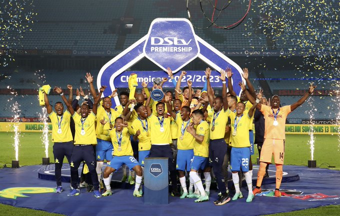 Mamelodi Sundowns lifting their 13th league title